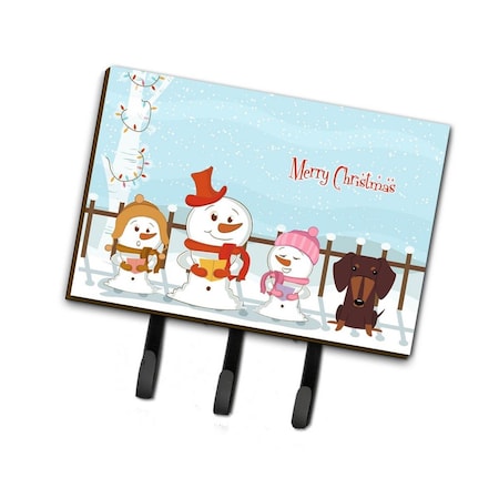 Carolines Treasures Merry Christmas Carolers Dachshund Chocolate Leash or Key Holder BB2462TH68